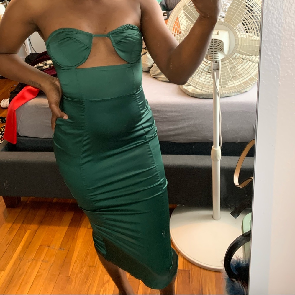 Never wore , emerald dress